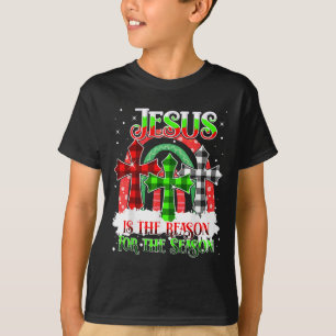 Camiseta Jesus É A Razão Para A Temporada Arco-Íris Natal