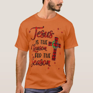 Camiseta Jesus É A Razão Para A Xadrez Cristã Da Época
