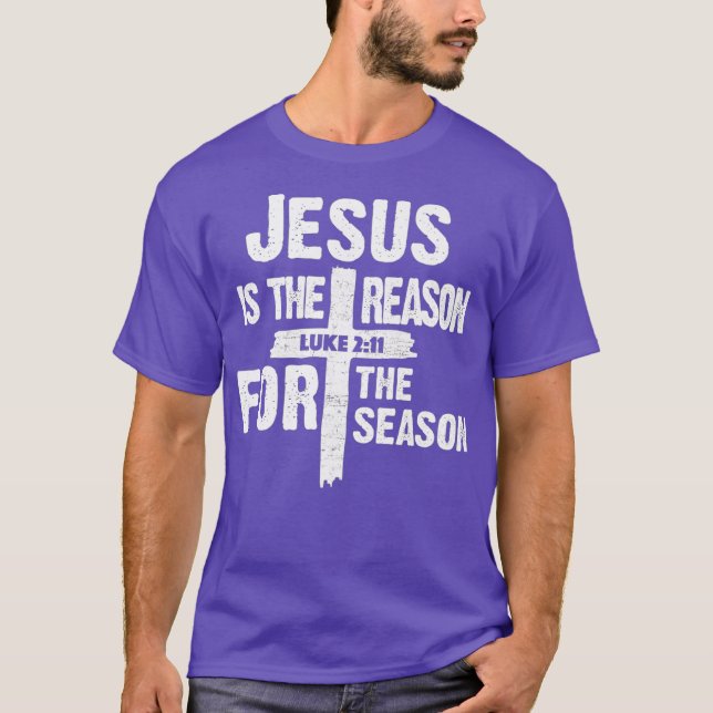 Camiseta Jesus é a razão para o prêmio da temporada (Frente)