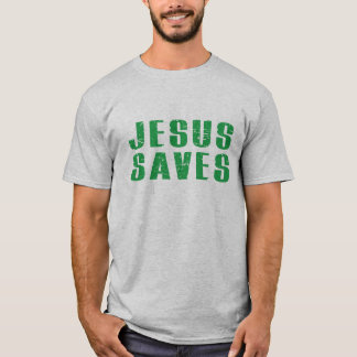 Camiseta Jesus é a única maneira que Jesus salva