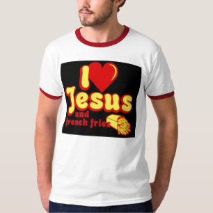 Camiseta Jesus e batatas fritas