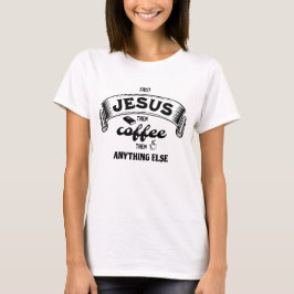 Camiseta JESUS E CAFÉ Cristão