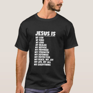 Camiseta Jesus É Citações Deus Fé Jesus
