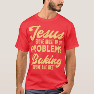 Camiseta Jesus e cozinhando chef cristão engraçado