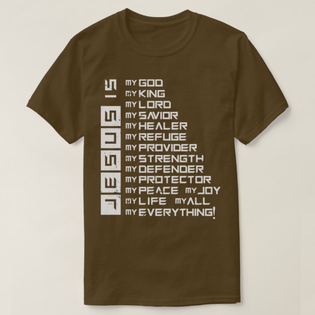 Camiseta Jesus é Cristo (Frente do Design)