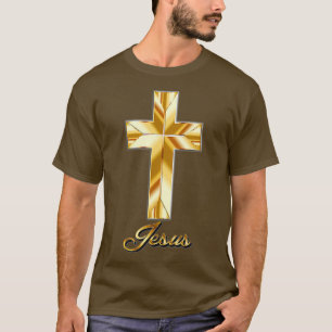 Camiseta Jesus e design da fé Cruzada-Cristã