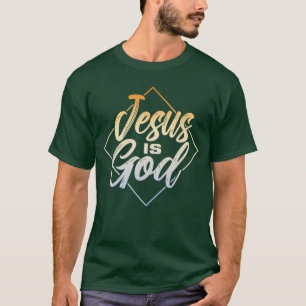 Camiseta Jesus É Deus Religião Crente Fé Oração Igreja