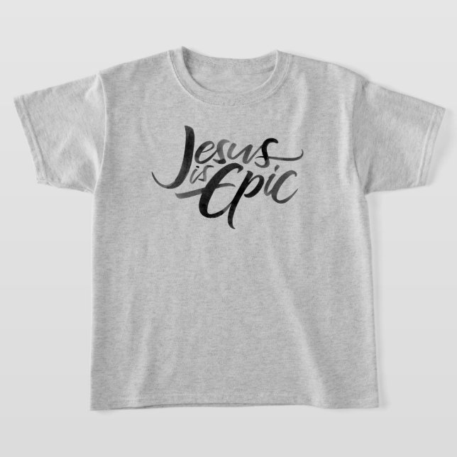 Camiseta Jesus é épico aliciando crianças cristãs religiosa (Postura )
