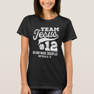 Camiseta Jesus e Equipe de Baseball Jesus Christian Matthew