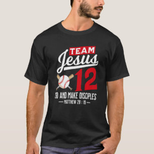 Camiseta Jesus e Equipe de Baseball Jesus Christian Matthew