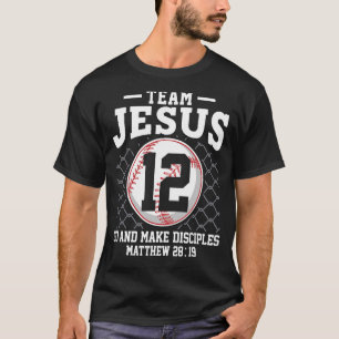 Camiseta Jesus e Equipe de Baseball Jesus Christian Matthew