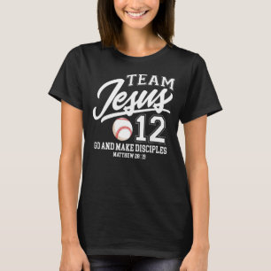 Camiseta Jesus e Equipe de Baseball Jesus Christian Matthew