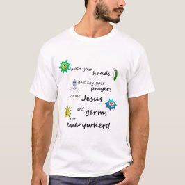 Camiseta Jesus e germes