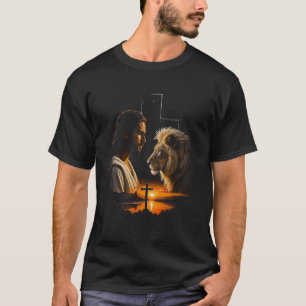 Camiseta Jesus e Leão