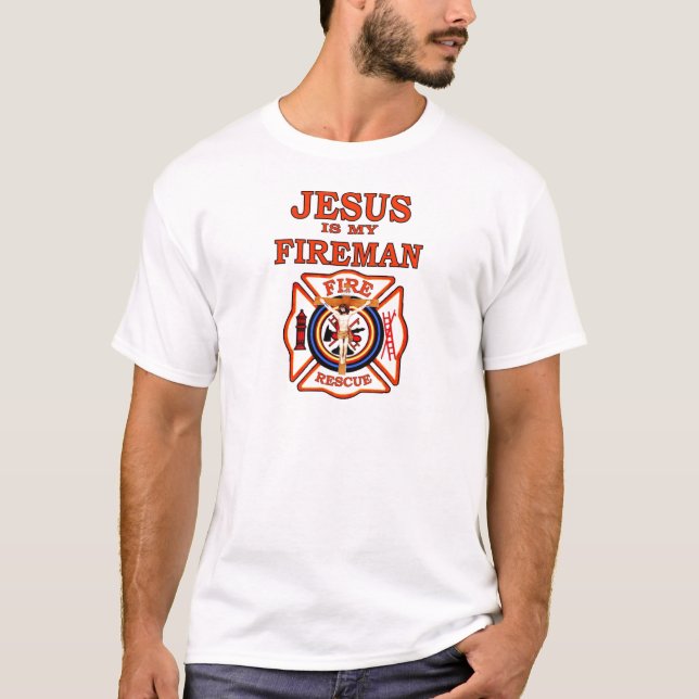 CAMISETA JESUS É MEU BOMBEIRO (Frente)