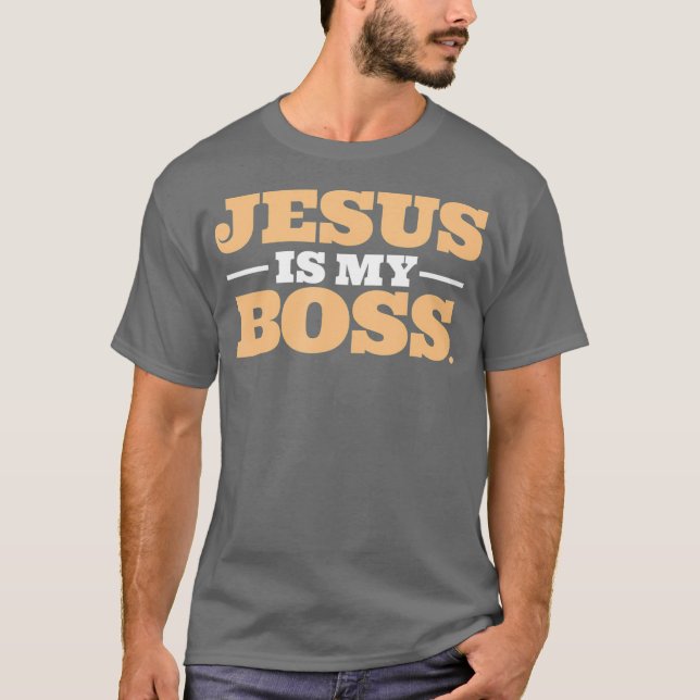 Camiseta Jesus é meu chefe (Frente)