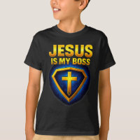 Jesus É Meu Chefe Escudo Cristão Super-herói _5