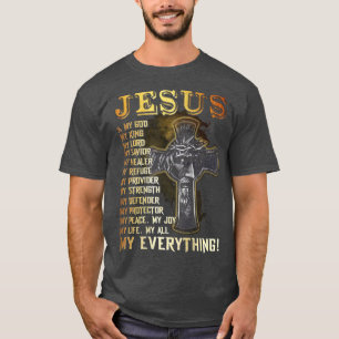 Camiseta Jesus É Meu Deus Meu Rei Meu Senhor Meu Salvador M