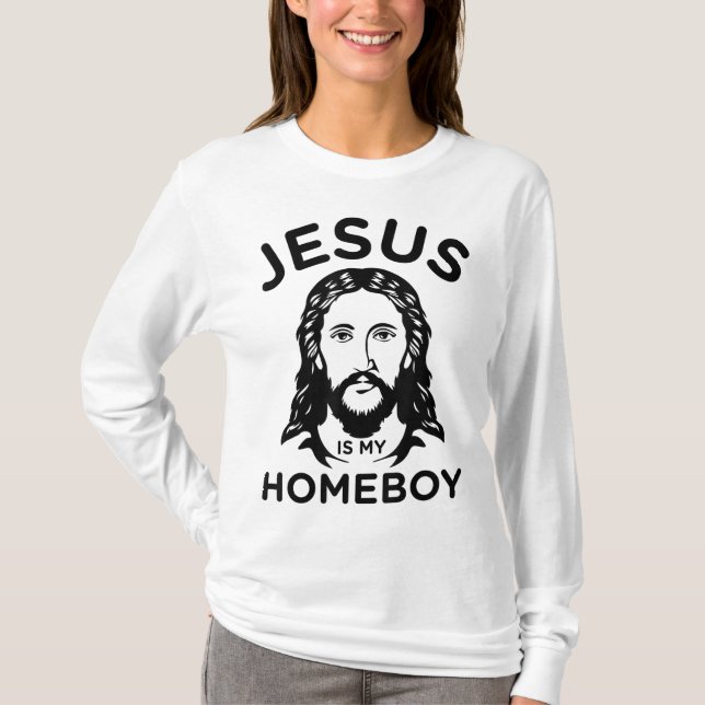 Camiseta Jesus É Meu Ficar em casa (Frente)