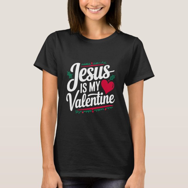 Camiseta Jesus é meu Namorados declarar sua fé Jesus (Frente)
