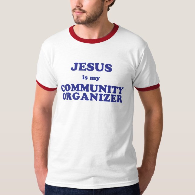 Camiseta Jesus é meu organizador da comunidade (Frente)