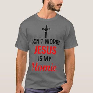 Camiseta Jesus É Meu Pai Jesus É Meu Ficar em casa Engraçad
