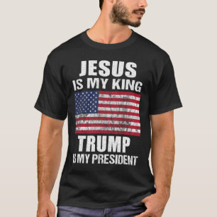 Camiseta Jesus É Meu Rei Trump É Meu Presidente