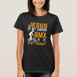 Camiseta Jesus É Meu Salvador BMX É Minha Terapia Ciclista