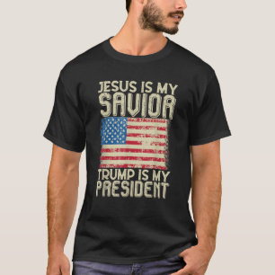 Camiseta Jesus é meu salvador é meu presidente Deus Chris