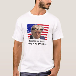 Camiseta Jesus é meu salvador Trump é meu presidente
