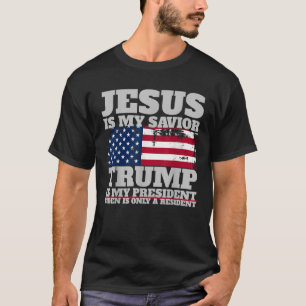 Camiseta Jesus É Meu Salvador Trump É Meu Presidente Biden