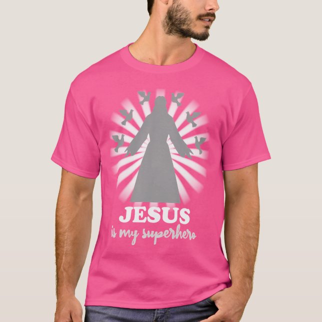 Camiseta Jesus é meu super-herói (Frente)