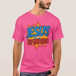 Camiseta Jesus é meu super-herói
