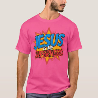Camiseta Jesus é meu super-herói