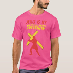 Camiseta Jesus é meu super-herói - Design cristão