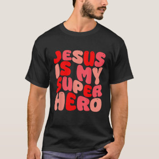 Camiseta Jesus é meu super-herói religioso cristão