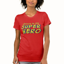 JESUS é meu t-shirt do SUPER-HERÓI