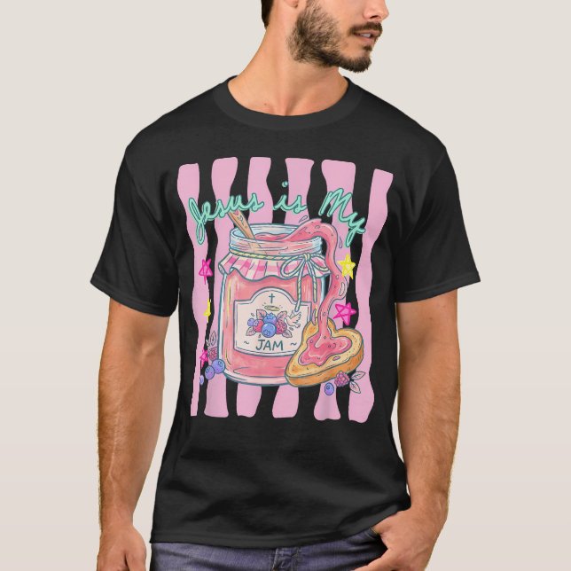 Camiseta Jesus É Minha Marmelada Morango Deus Fé Cristã (Frente)