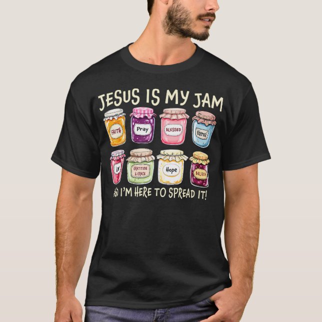 Camiseta Jesus É Minha Paixão E Estou Aqui Para Espalhar A  (Frente)