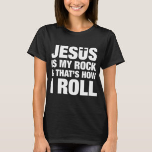 Camiseta Jesus é minha pedra e é assim que eu faço o Christ