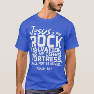 Camiseta Jesus É Minha Pedra E Minha Salvação 1