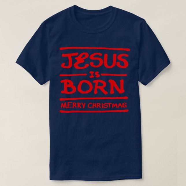 Camiseta Jesus é nascer Feliz Natal R (Frente do Design)