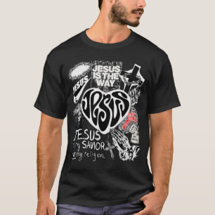 Camiseta Jesus É O Caminho Versículo Bíblico Cristão Fé De