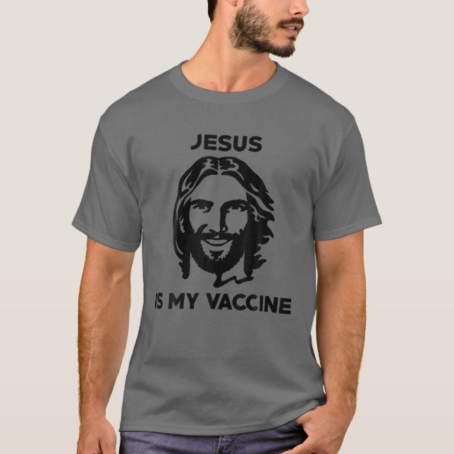 Camiseta Jesus é o meu anti-Vaxxista da vacina (Frente)