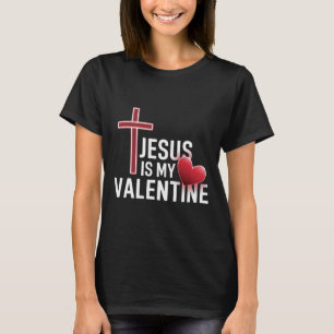 Camiseta Jesus É o Meu Dia dos Namorados Fé Cristã Homens M