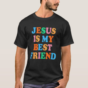 Camiseta Jesus é o meu melhor amigo Meninas Mulheres Crianç