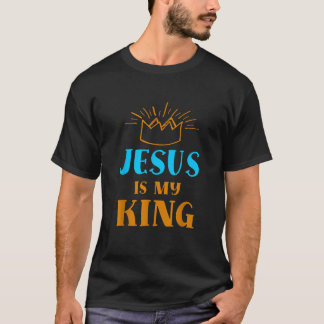 Camiseta Jesus é o meu Rei Filho de Deus Cristo