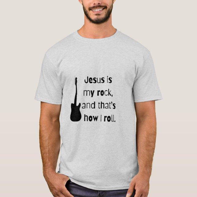 Camiseta Jesus é o meu Rock (Frente)