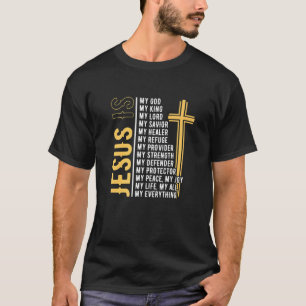 Camiseta Jesus é o meu Roupa de fé para o Christia