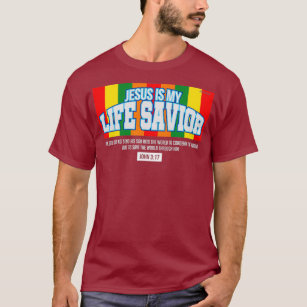 Camiseta Jesus é o meu salva-vidas John 317 Christian Faith